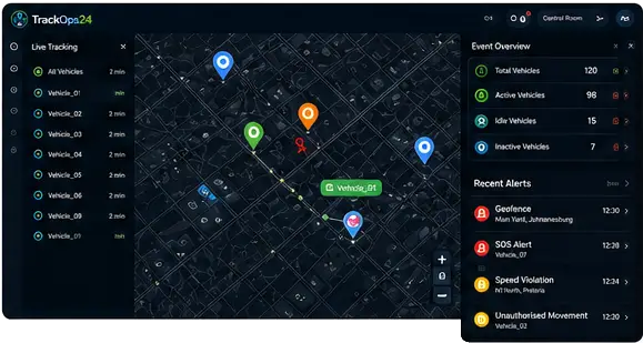 TrackOps dashboard preview